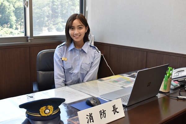 間瀬さん、一日消防長お疲れさまでした