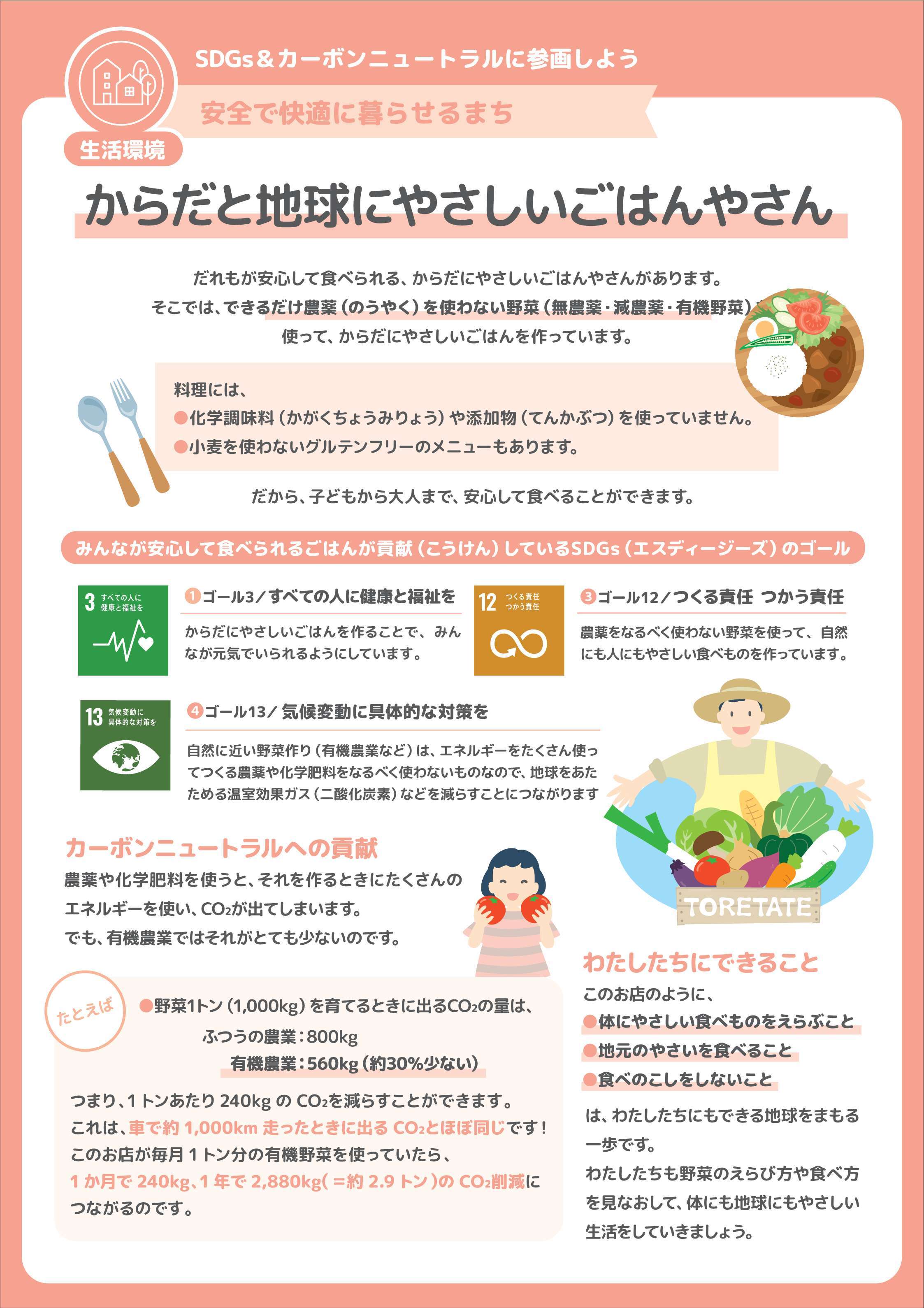 からだと地球にやさしいごはんやさん