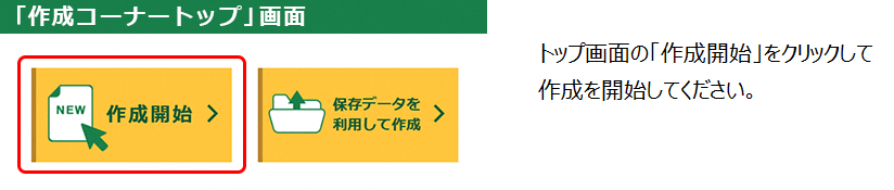 作成方法の選択