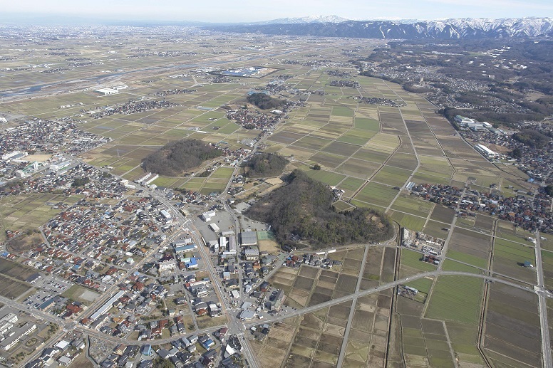 古墳群空撮