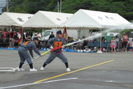 能美市寺井地区 自衛消防団合同訓練大会