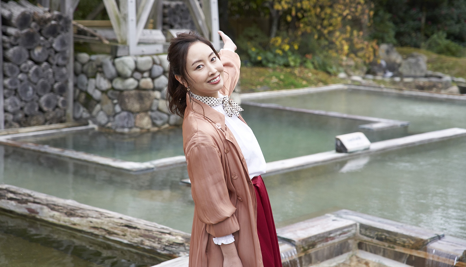 at Tagawa Ryusenkaku “Tambo no Yu” (rice field hot spring) in Nomi. (photo taken on November 27, 2019)