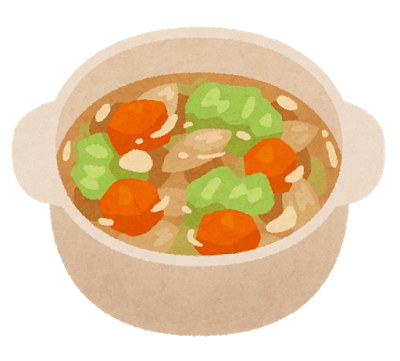 野菜スープの絵