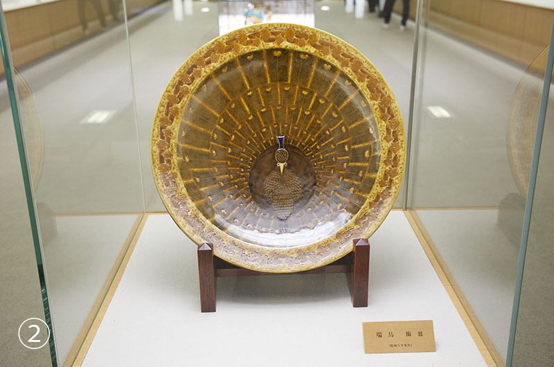 瑞鳥 飾皿 昭和35年（1960年）製作
