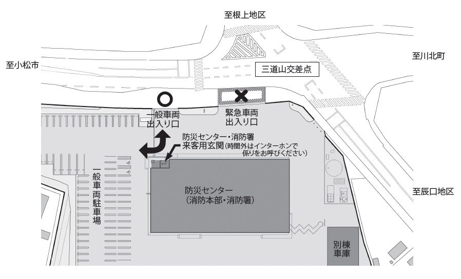 防災センター周辺地図