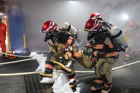 退避できなかった隊員の救出